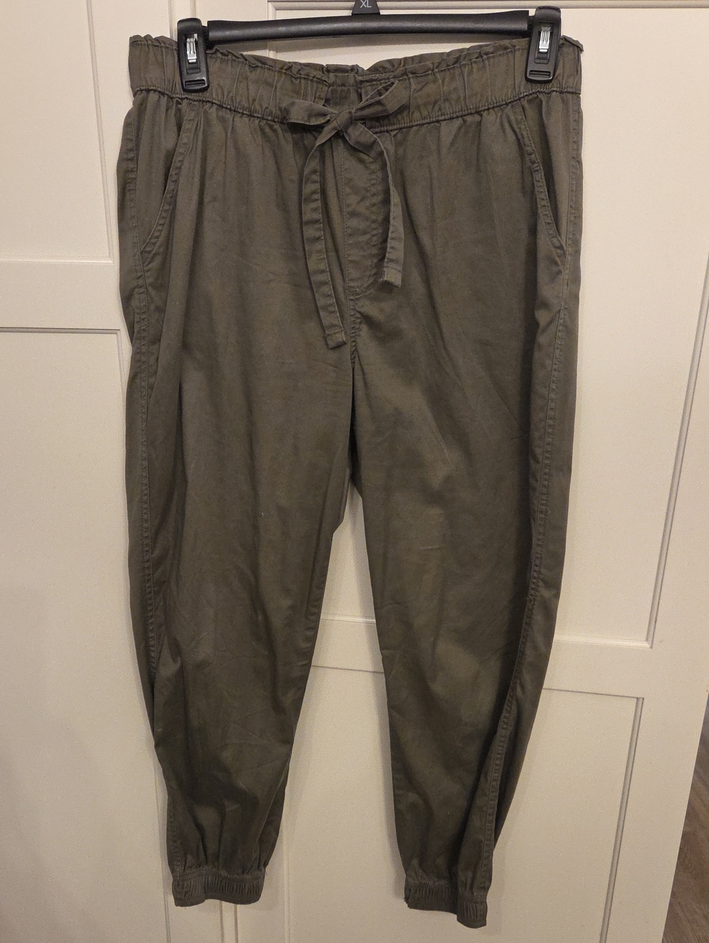 Knox Rose Olive Drawstring Joggers for Women Size Large
